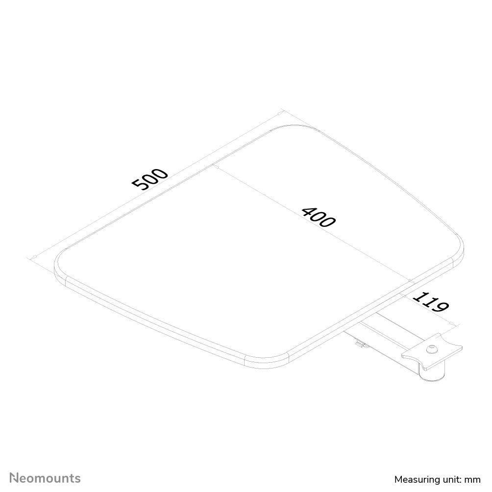 Neomounts PLASMA-ME-SHELF Soporte multimedia